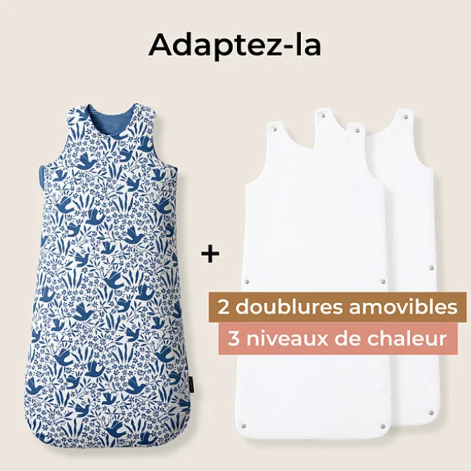 Les Petites Billes Gigoteuse Evolutive 4 Saisons Oiseaux - 6/18 Mois
