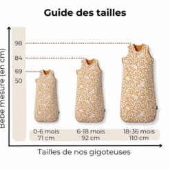 Les Petites Billes Gigoteuse Evolutive 4 Saisons Vichy - 6/18 Mois