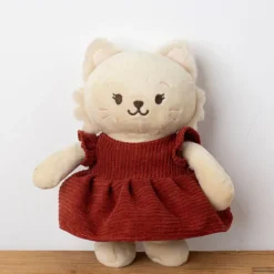 Les Petites Choses Robe pour Peluche Velours Côtelé - Rouge