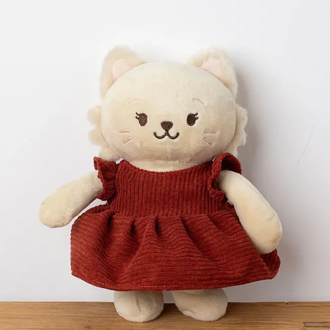 Les Petites Choses Robe pour Peluche Velours Côtelé - Rouge