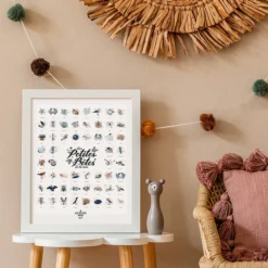 Les Petites Dates Affiche Les Petites Bêtes de la Mer - 50 x 40 cm