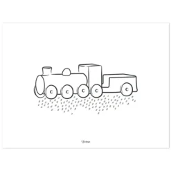 Lilipinso Affiche Locomotive - 30 x 40 cm