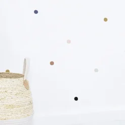 Lilipinso Planche de Stickers - Pois Navy