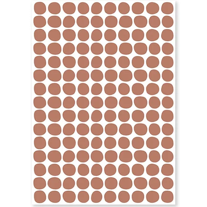 Lilipinso Planche de Stickers - Pois Terracotta