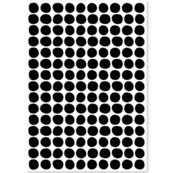 Lilipinso Planche de Stickers - Pois Noir