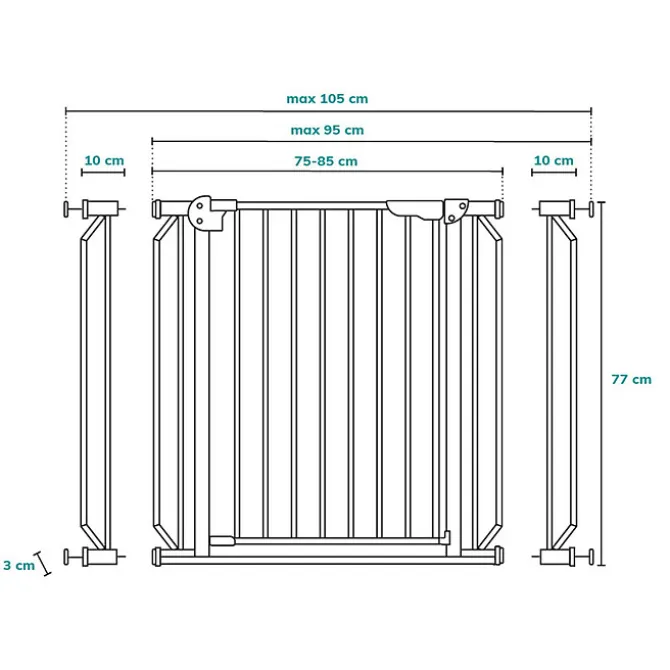 Lionelo Barrière de Sécurité Truus Slim Led - White