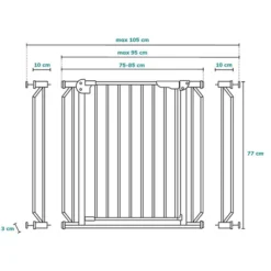 Lionelo Barrière de Sécurité Truus Slim - White