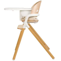 Lionelo Chaise Haute Celia - White Natural