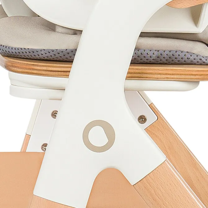 Lionelo Chaise Haute Megan - White Wood