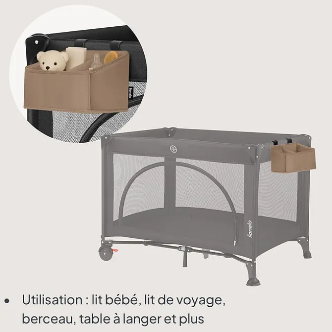 Lionelo Organisateur pour Lit Bébé ou Table à Langer - Small