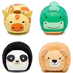 Little Big Friends Set de 4 Balles Doudou Les Dooballs - Jungle