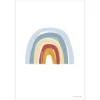 Little Dutch Affiche Réversible Alphabet et Arc-en-ciel Bleu - 42 x 32 cm