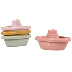 Little Dutch Bateaux de Bain à Empiler - Rose
