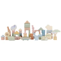 Little Dutch Blocs de Construction en Bois - Safari Friends