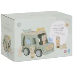 Little Dutch Boîte à Formes Voiture de Safari Safari Friends
