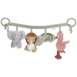 Little Dutch Chaîne d'Activités Pour Poussette - Safari Friends