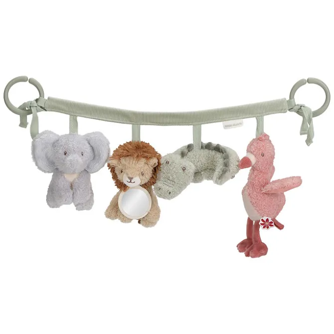Little Dutch Chaîne d'Activités Pour Poussette - Safari Friends