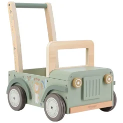 Little Dutch Chariot Voiture de Safari en Bois Safari Friends - Vert