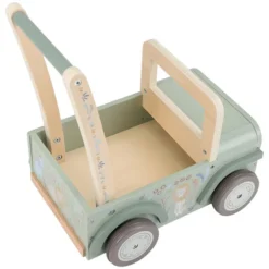 Little Dutch Chariot Voiture de Safari en Bois Safari Friends - Vert