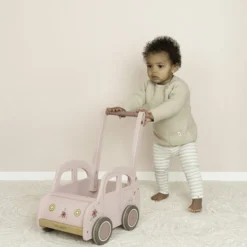 Little Dutch Chariot Voiture en Bois - Rose