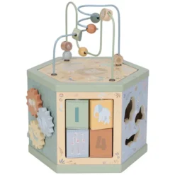 Little Dutch Cube d'Activités en Bois Safari Friends - Vert