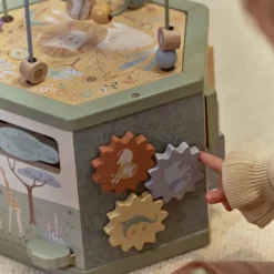 Little Dutch Cube d'Activités en Bois Safari Friends - Vert