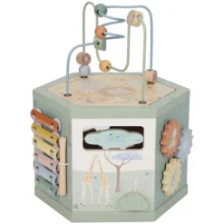 Little Dutch Cube d'Activités en Bois Safari Friends - Vert