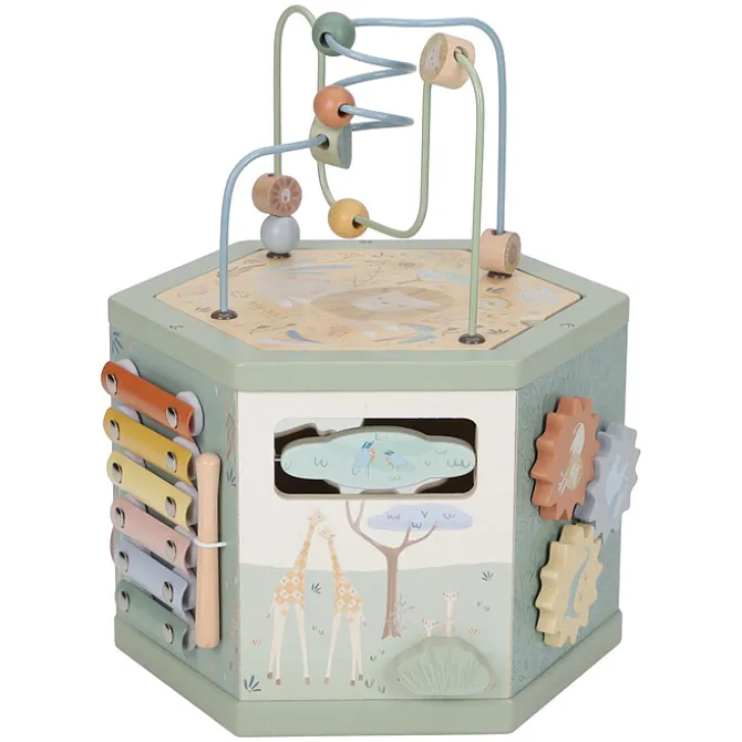 Little Dutch Cube d'Activités en Bois Safari Friends - Vert