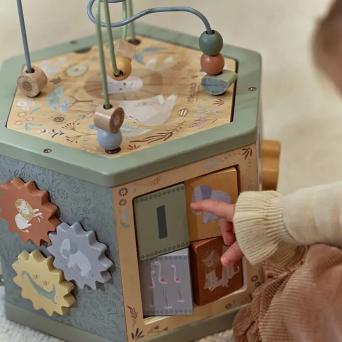 Little Dutch Cube d'Activités en Bois Safari Friends - Vert