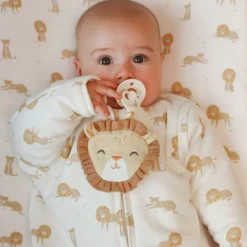 Little Dutch Doudou Attache Sucette Lion Safari Friends - Jaune