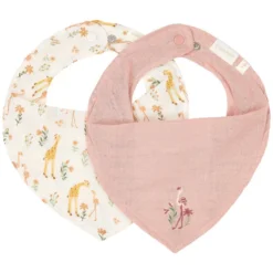 Little Dutch Lot 2 Bavoirs Bandana Safari Friends - Blooming Safari