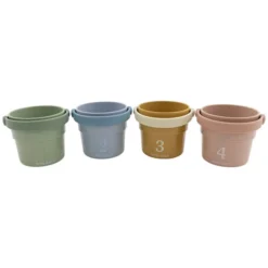 Little Dutch Lot de 4 Gobelets de Bain - Safari Friends