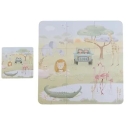 Little Dutch Lot de 6 Puzzles Safari Friends