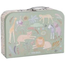 Little Dutch Lot de 2 Valisettes Safari Friends - Vert