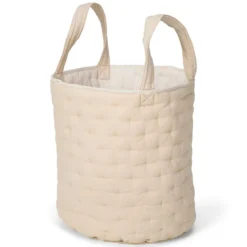 Little Dutch Panier de Rangement Réversible Pure - Soft Beige