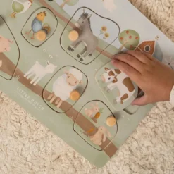 Little Dutch Puzzle Sonore en Bois Little Farm