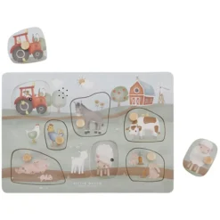 Little Dutch Puzzle Sonore en Bois Little Farm
