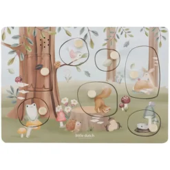 Little Dutch Puzzle Sonore en Bois - Forest Friends