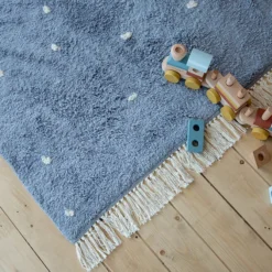 Little Dutch Tapis Pure Dot Blue - 120 x 170 cm