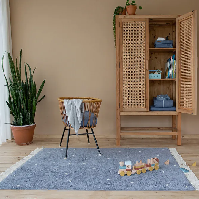 Little Dutch Tapis Pure Dot Blue - 120 x 170 cm