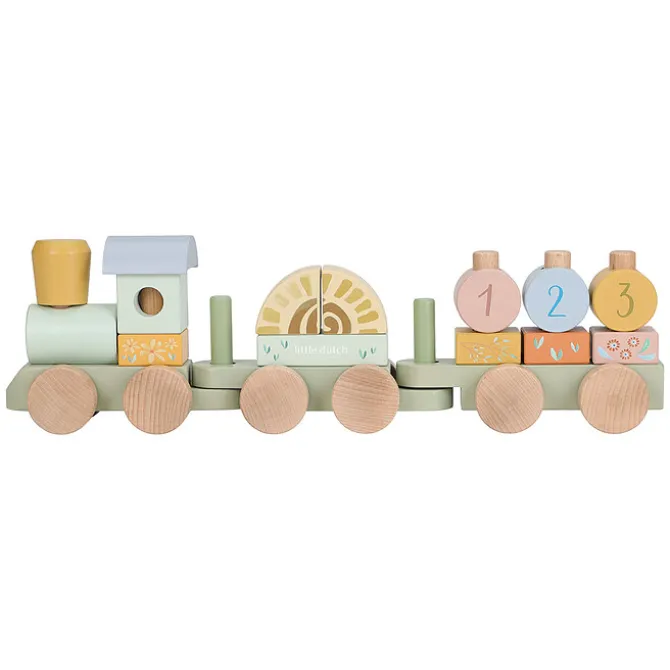 Little Dutch Train à Blocs Safari Friends