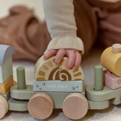 Little Dutch Train à Blocs Safari Friends