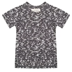 Little Indians Tee-Shirt manches courtes Burnout Noir - 6/9 mois