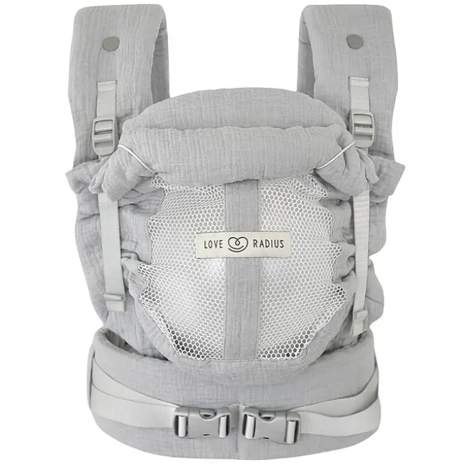 Love Radius Porte-bébé PhysioCarrier 2 Gaze de Coton - Grey