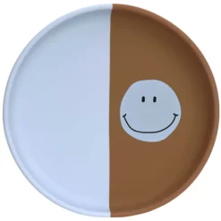 LÄSSIG Assiette en Silicone Happy Rascals - Smile