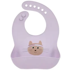 LÄSSIG Bavoir en Silicone Tiny Team - Chat