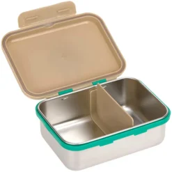 LÄSSIG Boîte à Goûter Inox Happy Trails - Grenouille