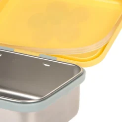LÄSSIG Boîte à Goûter Inox Happy Trails - Fleur