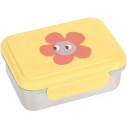 LÄSSIG Boîte à Goûter Inox Happy Trails - Fleur
