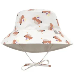LÄSSIG Chapeau Anti-UV Réversible Ice Cream Chien Sel Marin - 7/12 Mois